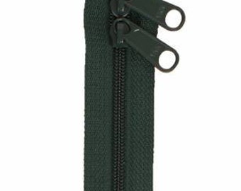 30" HEMLOCK GREEN #4.5 Nylon-Coil Handbag Double Slide Zipper from By Annie