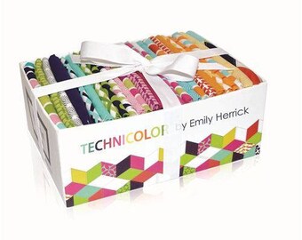 Fat Quarter Box - Technicolor Collection - 25 Fat Quarters from Michael Miller by Emily Herrick