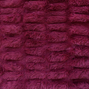 Luxury Sharpei Fur in Solid Mulberry from EZ Snuggle Furry MINKY Collection- You Choose Cut