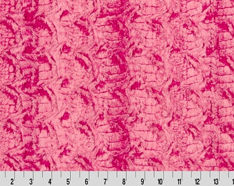 Luxe Cuddle® Paloma Magenta Pink MINKY Fur From Shannon Fabrics 10mm Pile By the Yard