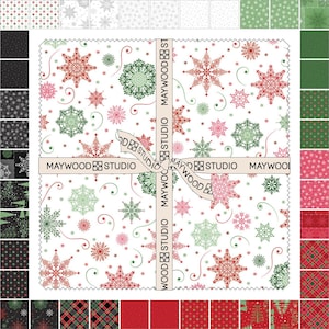 Christmas Night 5&quot; Charm Pack from Maywood Studio - 5&quot;x5&quot; - 42 squares