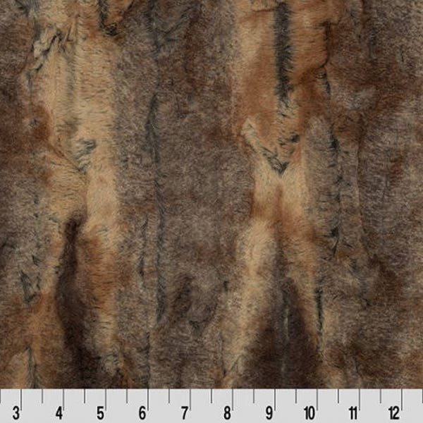 MINKY - Red Fox Amber/Taupe Luxe Cuddle from Shannon Fabrics - Choose Your Cut