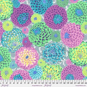 Kaffe Fassett - Flora in Mauve & Green Multi from the Kaffe Fassett Collective by Free Spirit Fabric 100% Cotton Fabric