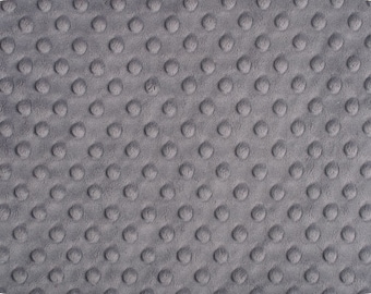 Cuddle® Dimple in Charcoal Gray From Shannon Plush Minky Fabrics 3mm Pile - Choose Your Cut