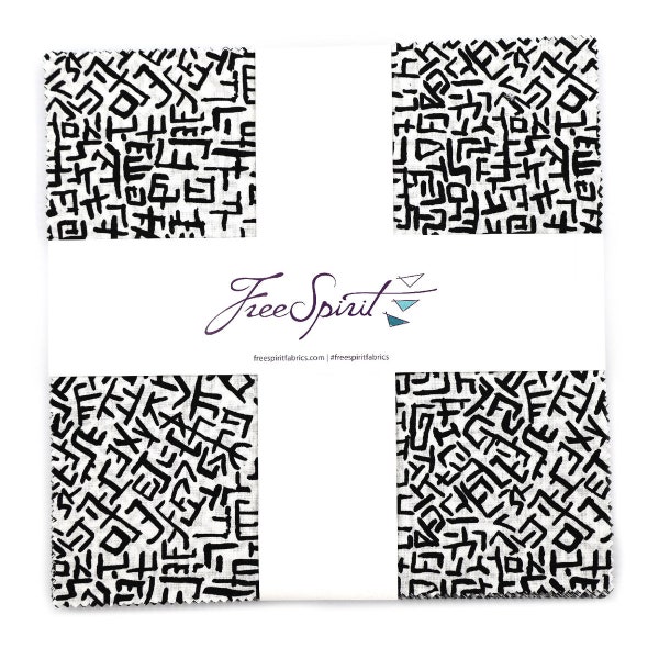 Black on White Layer Cake Fabric Etsy