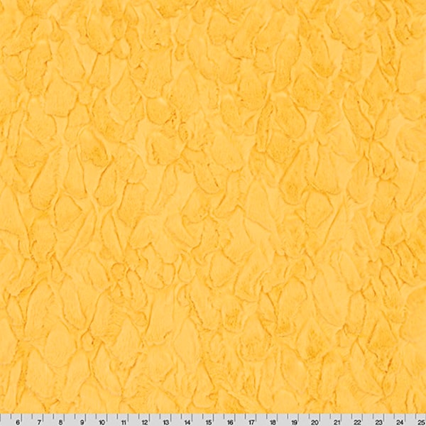 NEW MINKY - Tuscany in Bumblebee Minky Plush From Shannon Fabrics - 15mm Pile - 100% Polyester