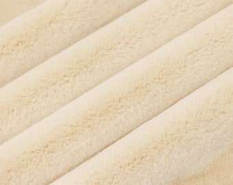 Beige Luxe Cuddle® ENCORE from Shannon Fabric's Minky Collection - 15mm Pile