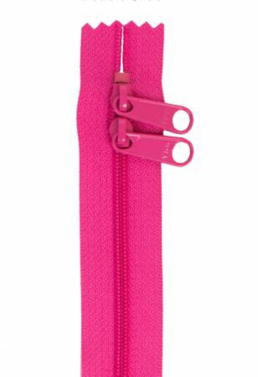 DOUBLE-SLIDE ZIPPER - 30" Raspberry Pink Handbag Zipper From Patterns ...