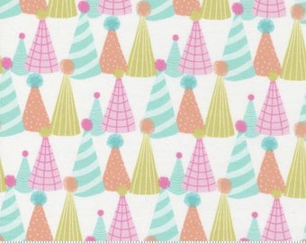 Party Hats in Vanilla White from Soiree Collection from Moda Fabrics - 100% Quilt Shop Cotton