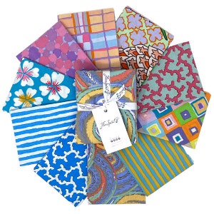 Kaffe Fassett - 10pcs Fat Quarter Bundle in Pastel from the Kaffe Fassett Collective by Free Spirit Fabric 100% Cotton Fabric