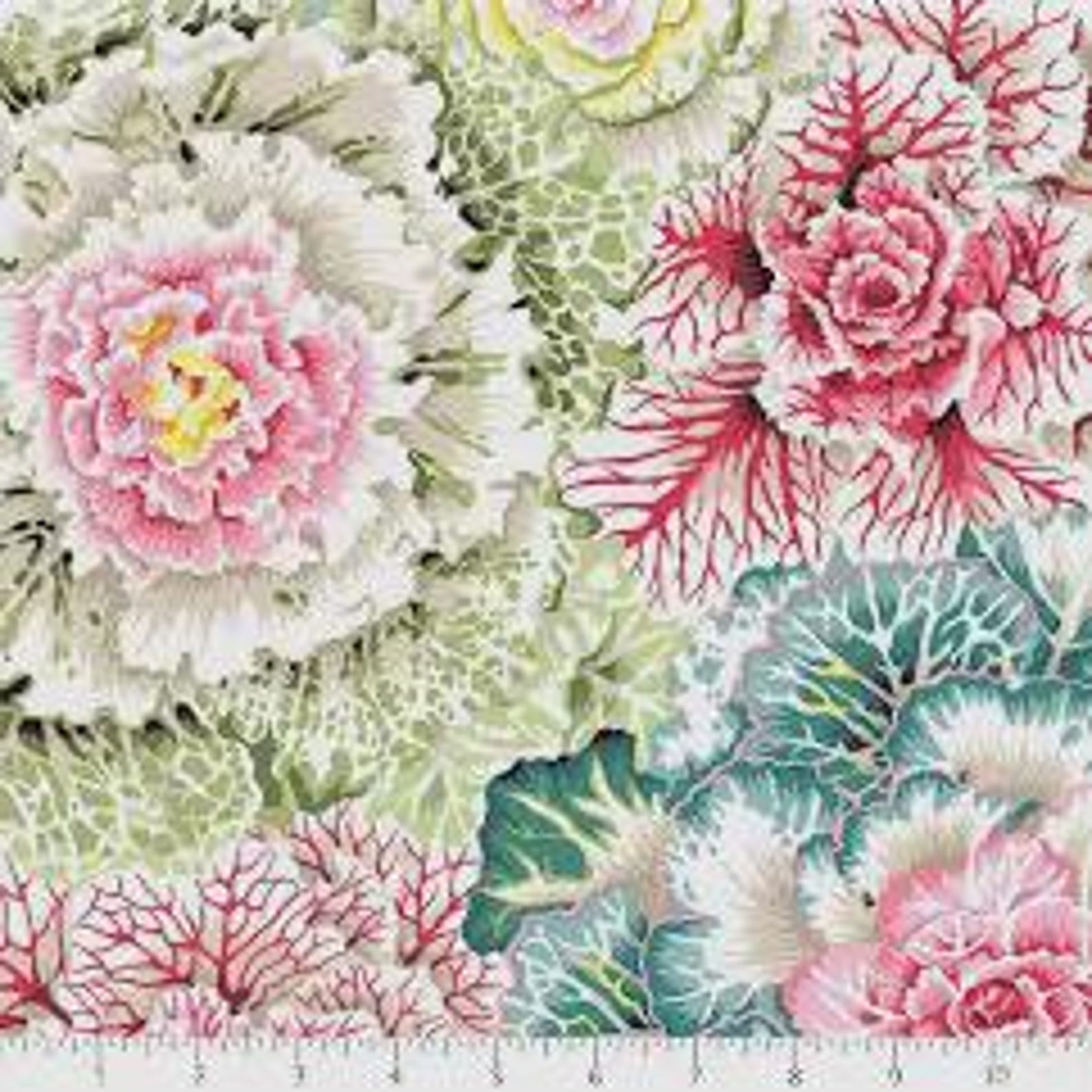 Brassica Floral in Paste From Kaffe Fassett Collective Classics ...