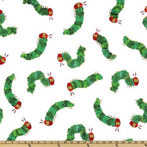 The Very Hungry Caterpillar Main Print From Andover Fabrics by Eric Carle