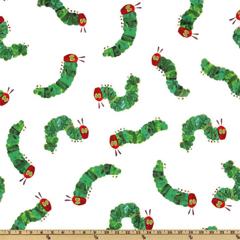 The Very Hungry Caterpillar Main Print From Andover Fabrics by Eric Carle image 1