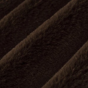 Luxe Cuddle® Seal in Chocolate Brown High Pile Plush MINKY from Shannon Fabric- 15mm