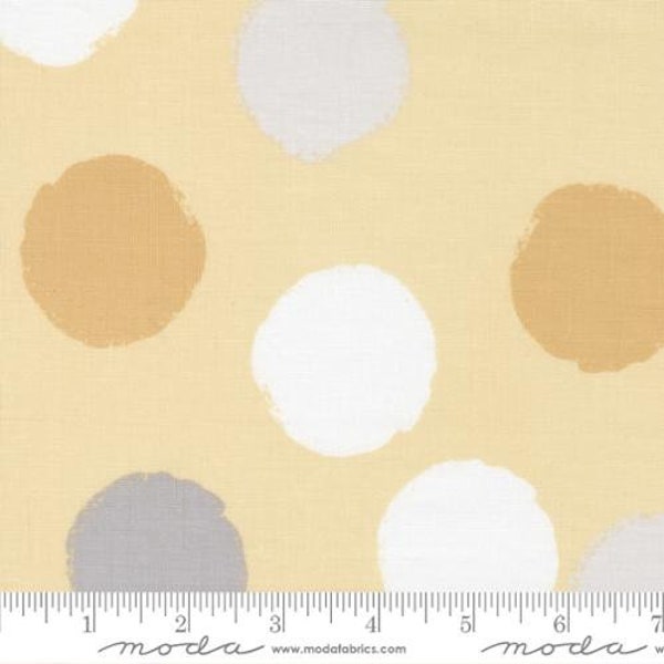 Large Polka Dot Dots in Yellow from D is for Dream Collection by Paper+Cloth for Moda Fabric- 100% Quilt Shop Cotton