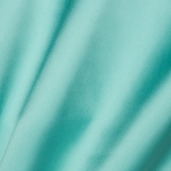 Teal Green Silky Smooth Satin #645 From Shannon Fabrics - by the yard