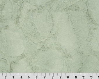 Thyme Green Luxe Cuddle® Hide from Shannon Fabric's Minky Collection- 10mm Pile