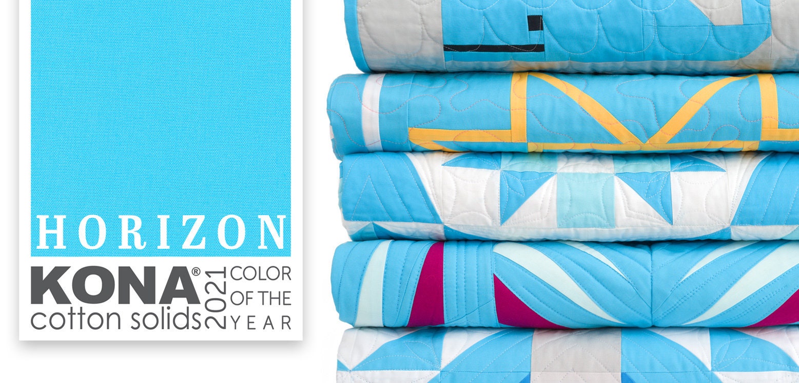 Kona COLOR of the YEAR Horizon Blue Solid Kona Cotton From Etsy Canada
