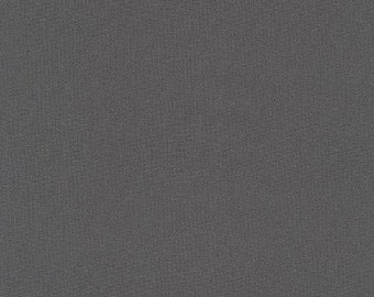 Coal Grey Solid KONA COTTON from Robert Kaufman Fabrics - K001-1080