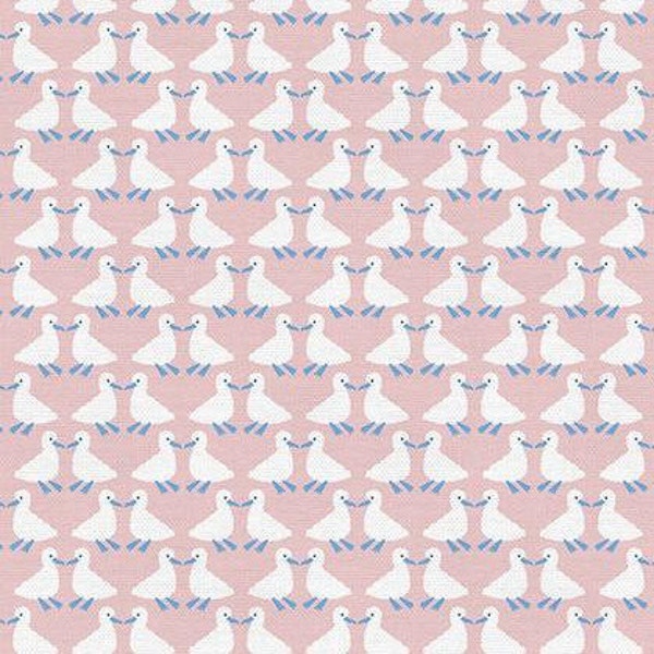 Albatross Chick in Pink from Animal Kingdom Collection by Paintbrush Studio Fabric 100% Quilt Shop Cotton