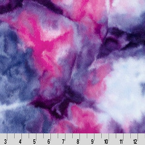 NEW MINKY - Luxe Cuddle® Seal Cosmic Blissful Berry Luxury Thick High Pile Furry Minky from Shannon Fabrics- 15mm Pile- You Choose the Cut