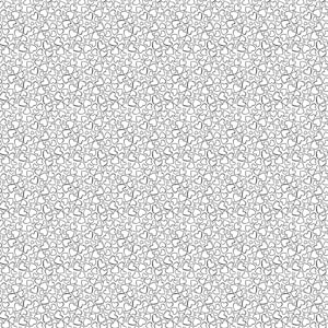 Könnte beinhalten: Ein nahtloses Muster aus schwarzen umrandeten Herzen auf weißem Hintergrund.