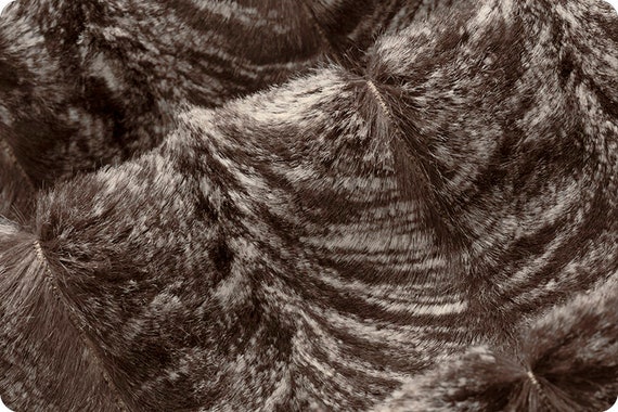 Cali Fabrics Arctic Lynx Cuddle Fur Fabric by the Yard