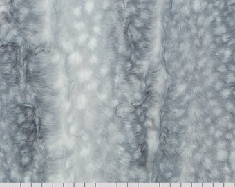 Luxe Cuddle® Fawn Silver MINKY From Shannon Fabrics 10mm Pile