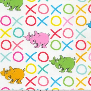 Hugs and Kisses in Pastell aus der Horton Kindness Kollektion von Dr. SeussEnterprises für Robert Kaufman- 100% hochwertige Quilt Shop Baumwolle