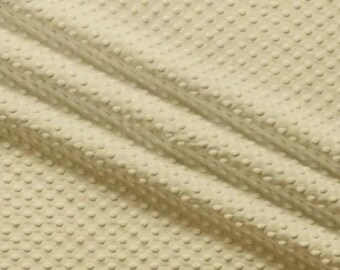 Snuggle Dimple Dots in Camel weichem Plüsch von EZ Fabrics - Sie wählen den Schnitt