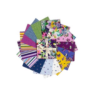 Flower Shop Charm Pack Clothworks SQ0332 Multicolored Floral