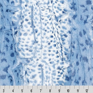 Luxe Cuddle® Fawn Bluebell Blue MINKY From Shannon Fabrics 10mm Pile