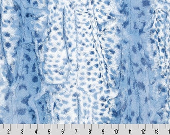 Luxe Cuddle® Rehkitz Bluebell Blau MINKY Von Shannon Fabrics 10mm Flor
