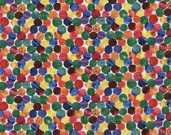 The Very Hungry Caterpillar Abstract Dots From Andover Fabrics by Eric Carle