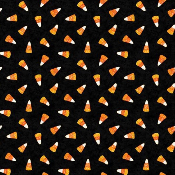 Candy Corn Toss from Halloween Monsters Collection by Paintbrush Studio Fabric 100% Quilt Shop Cotton