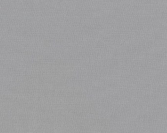 Overcast Grey Solid KONA COTTON from Robert Kaufman Fabrics - K001-854