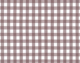 Gingham in Mauve Woven Fabric from Kitchen Window Wovens by Elizabeth Hartman for Robert Kaufman - 100% Cotton