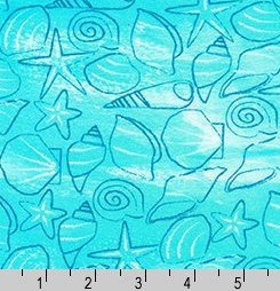 Shells In Pacific Blue From Octopus Garden Collection By Amy Schimler Safford For Robert Kaufman Fabric - roblox gardening simulator finding and getting pixie