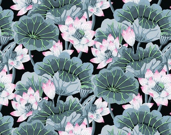 Lake Blossoms in Contrast from the Kaffe Fassett Collective Classics Collection by FreeSpirit Fabric
