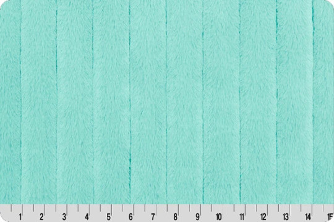 DISCONTINUED- Luxe Cuddle® Mini Mink Channeled in Aqua Sea Luxury Thick ...