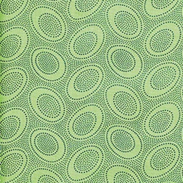 Kaffe Fassett Fabric- Aboriginal Dots in Leaf Green From Kaffe Fassett Collective Classics Collection by FreeSpirit Fabric