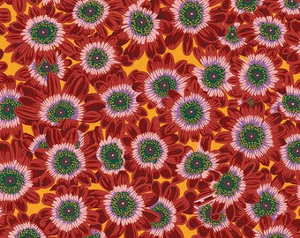 Lucy in Maroon from the Kaffe Fassett Collective February 2023 Collection for FreeSpirit Fabric