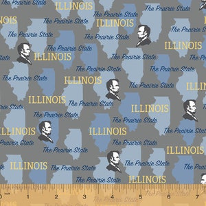 illinois the Prairie State aus der State Pride Kollektion von Windham Fabric- Du bestimmst den Schnitt