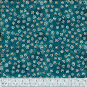 Tecido metálico - Spritz em Aqua da coleção Ebb & Flow da Essoldo Design para Windham Fabrics - Tecido 100% algodão