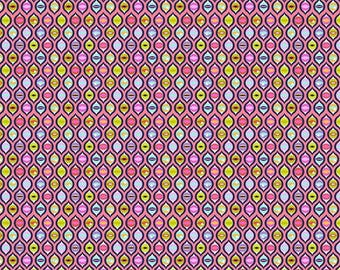 Tula Pink Cat Eyes - Prism della collezione Tabby Road Déjà Vu tagliata su misura