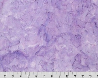 Luxe Cuddle® Galaxy in Bellflower Purple Fur MINKY Fabric From Shannon Fabrics