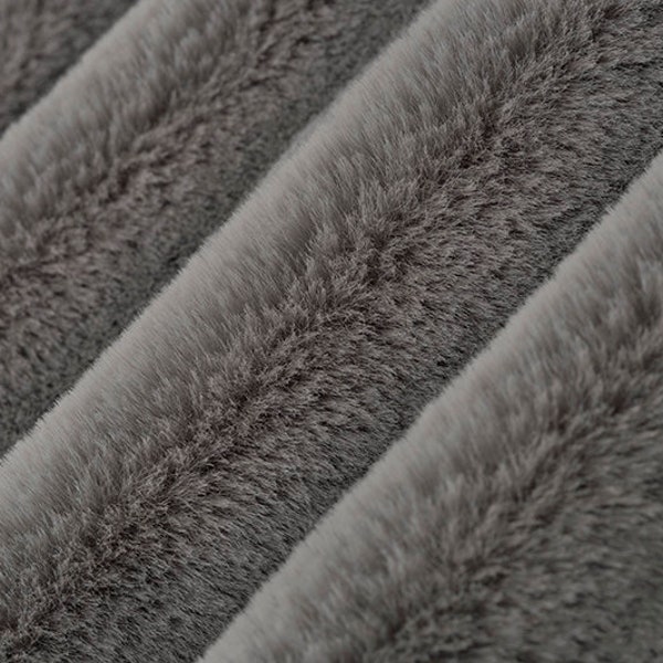 Luxe Cuddle® Seal in Alloy Gray High Pile Plush MINKY from Shannon Fabric- 15mm