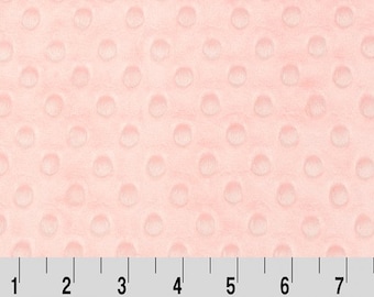 SHELL Pink Dimple Minky From Shannon Fabrics