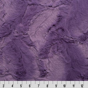 Violet Luxe Cuddle® Hide della collezione Minky di Shannon Fabric - Pelo da 10 mm