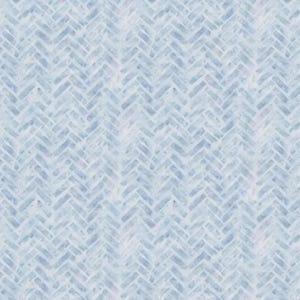 May include: A repeating pattern featuring a light blue and white herringbone design. The texture appears to have a soft, watercolor-like finish with varying shades of blue creating a subtle, layered effect across the entire surface of the fabric.
